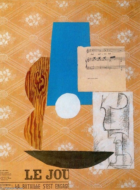 "Gitarra,Partitura, Vaso" Picasso